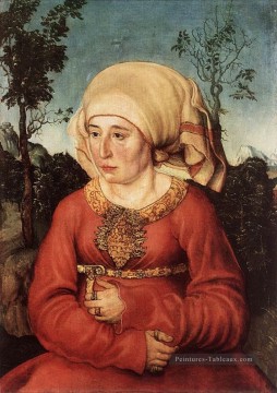 Portrait de Frau Reuss Renaissance Lucas Cranach l’Ancien Peinture à l'huile